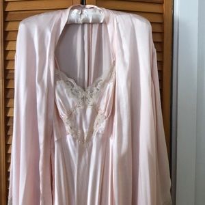 Victoria’s Secret 100% Silk Pink Nightgown Robe